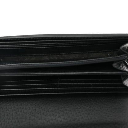 Gucci Calfskin Web Ophidia Continental Wallet Black 5 of 7