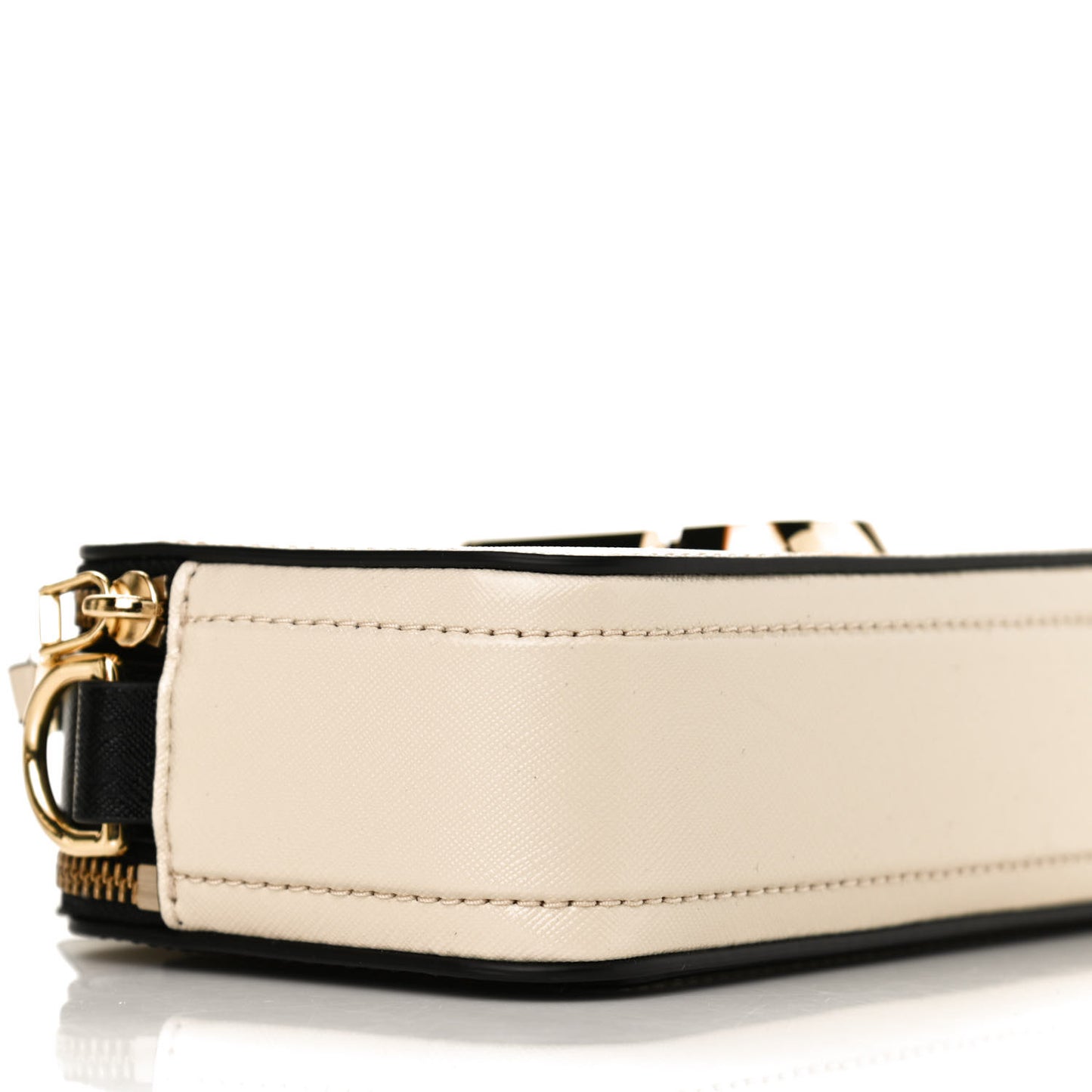 Saffiano Small Snapshot Camera Bag Cloud White Multicolor