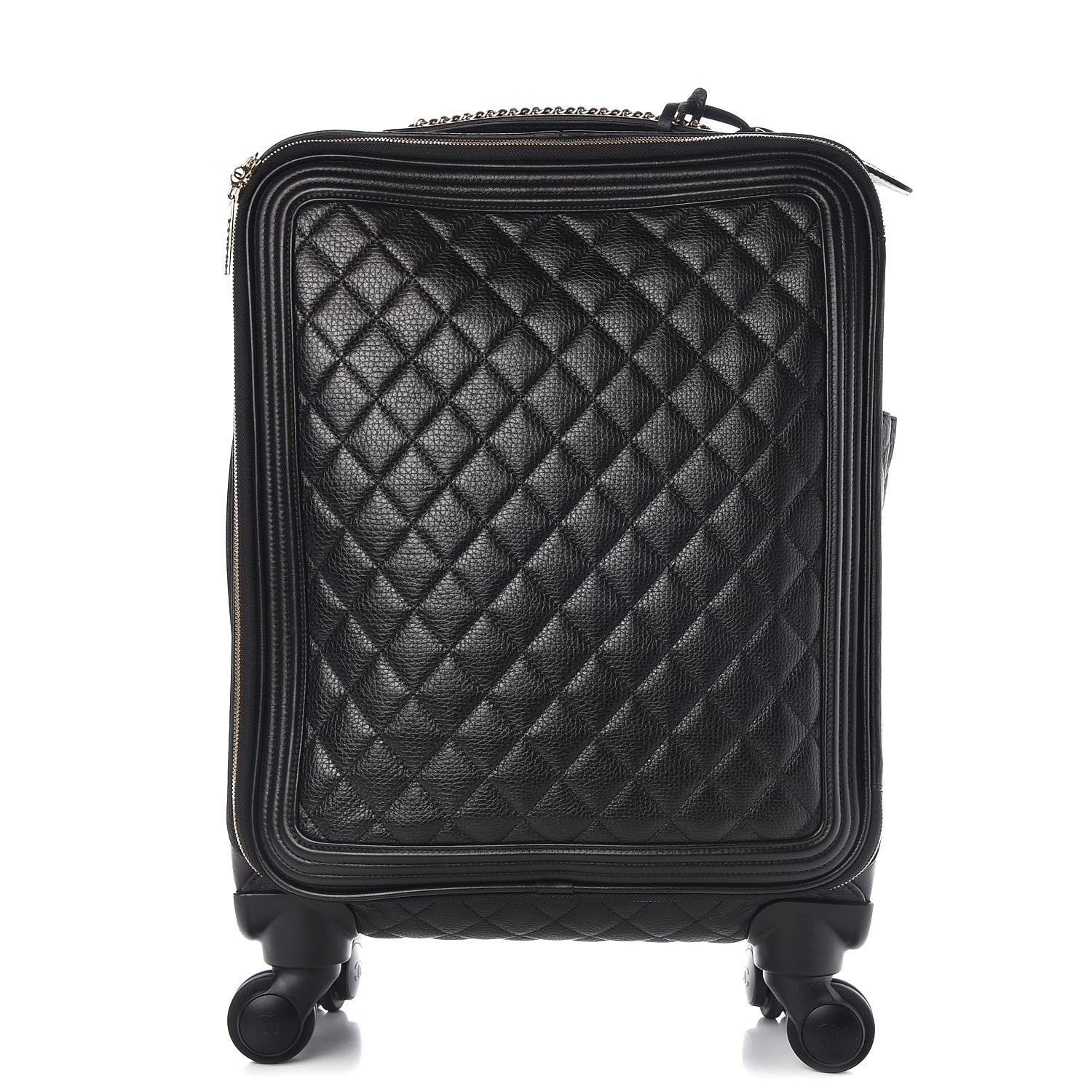 Chanel Calfskin Quilted Coco Case Trolley Black 1 of 15