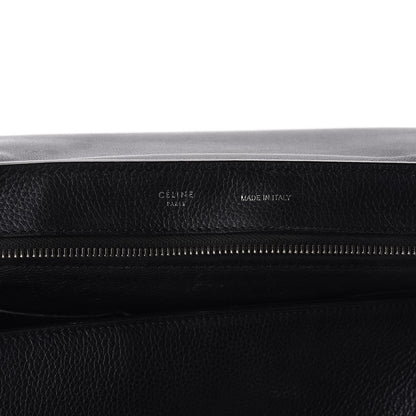 Celine Drummed Calfskin Suede Large Trapeze Black 10 of 17