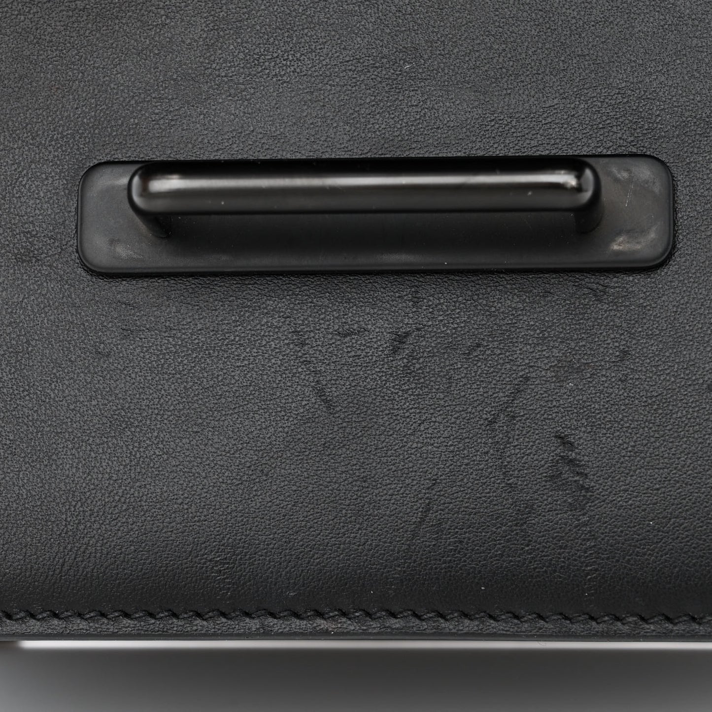 City Calfskin Saffiano Studded Cahier Bag Black