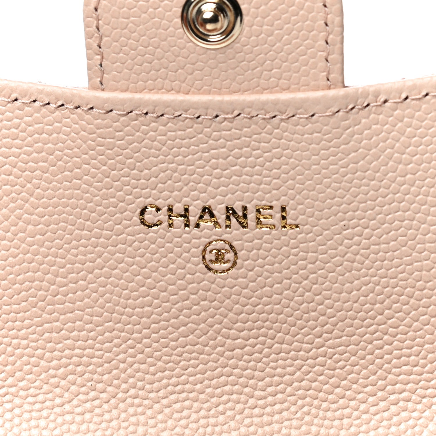 Chanel Caviar Quilted Flap Card Holder Wallet Beige 6 of 12