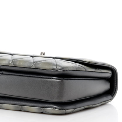 Chanel Metallic Faded Calfskin Quilted Small Trendy CC Dual Handle Flap Bag Silver Gold 13 of 14