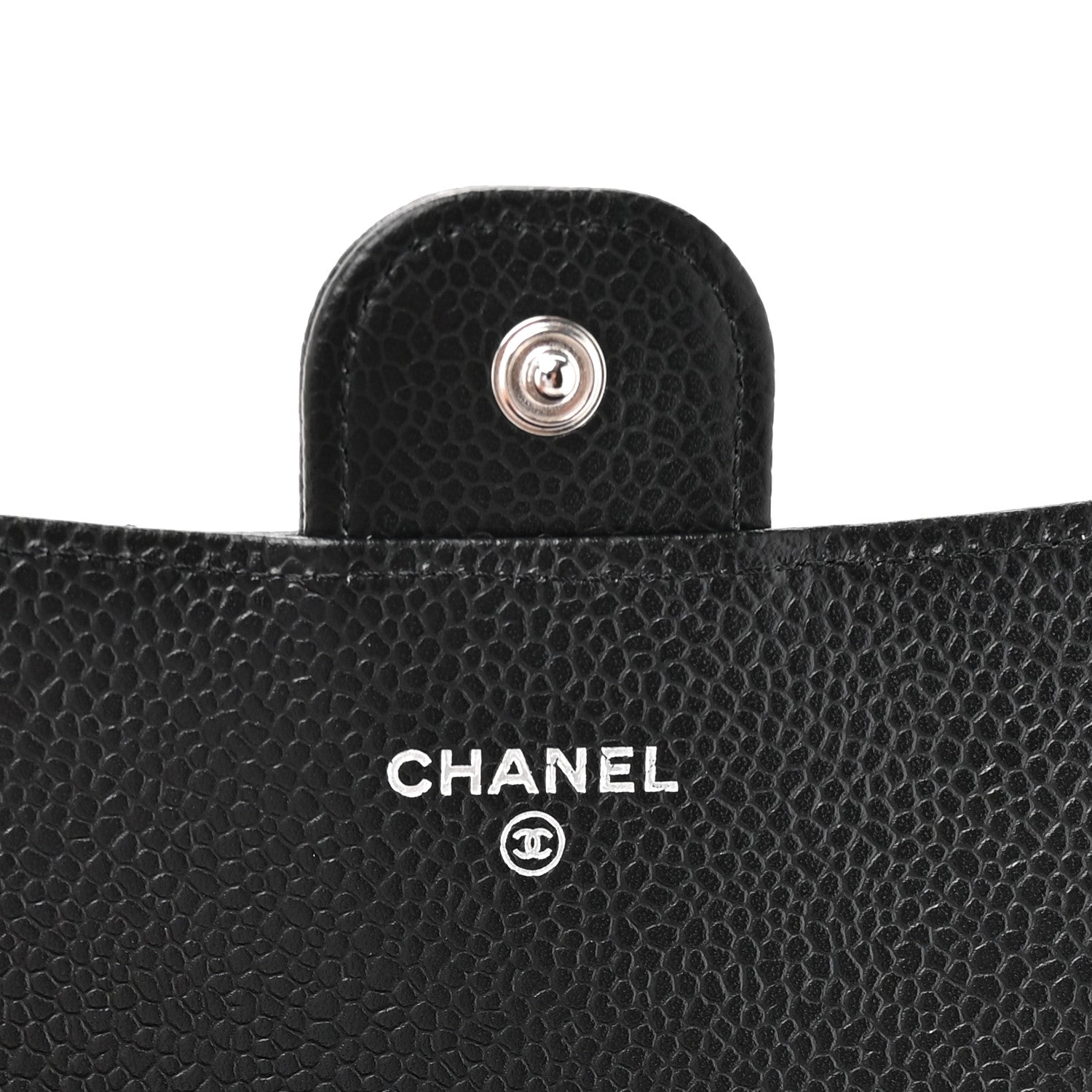 Chanel Caviar Quilted Large Gusset Flap Wallet Black 7 of 9