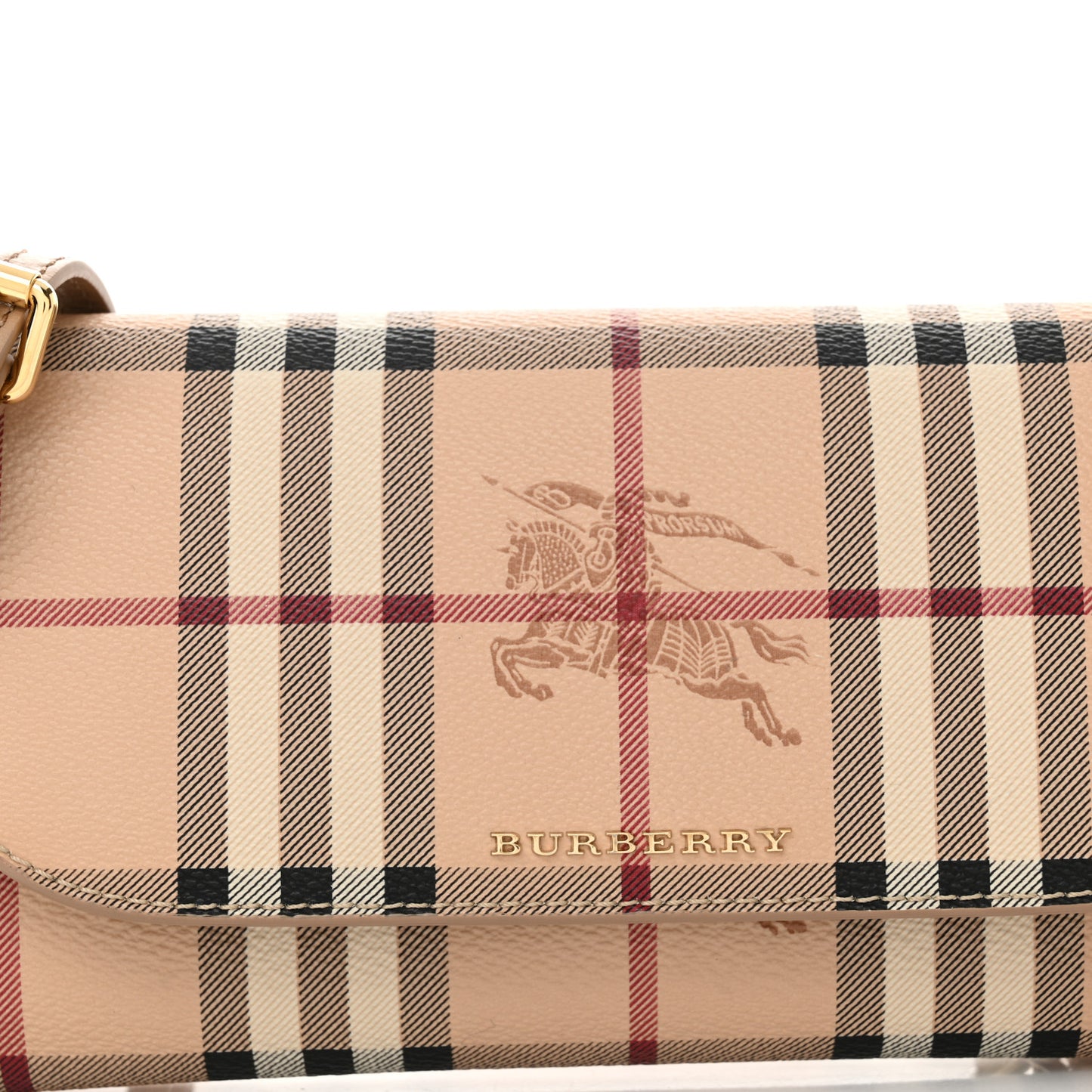 Haymarket Check Henley Wallet On Chain Mid Camel