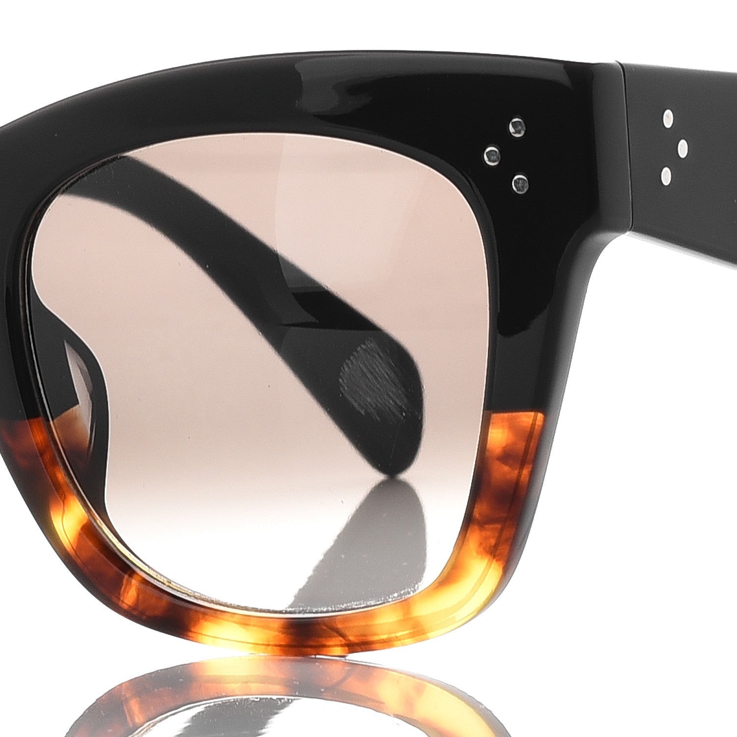 Celine Catherine Sunglasses CL 41098/F/S Black Havana 7 of 8