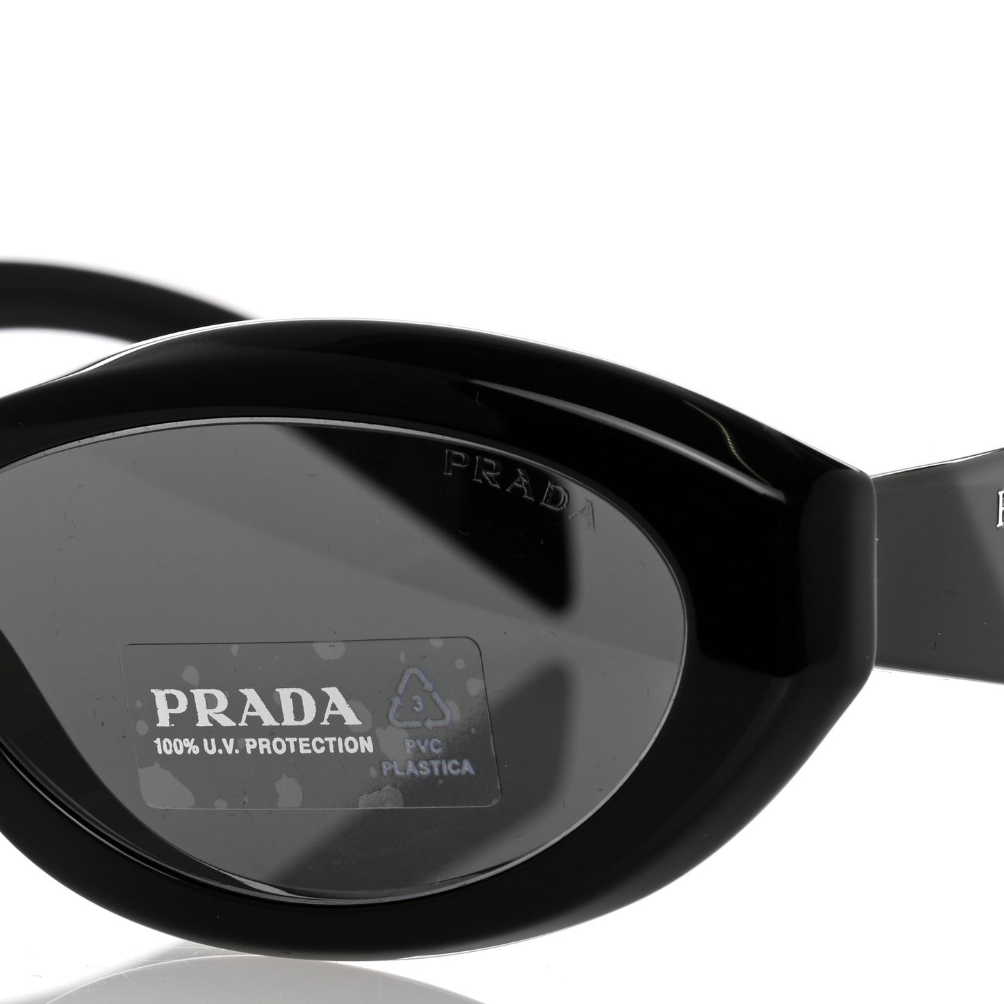 Acetate Oval Sunglasses SPR 26Z Black