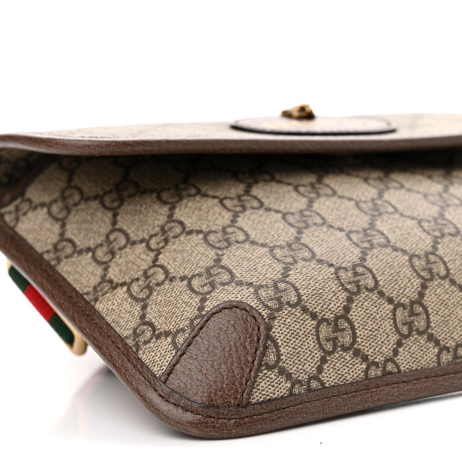 Gucci GG Supreme Monogram Neo Vintage Web Belt Bag Brown 9 of 11