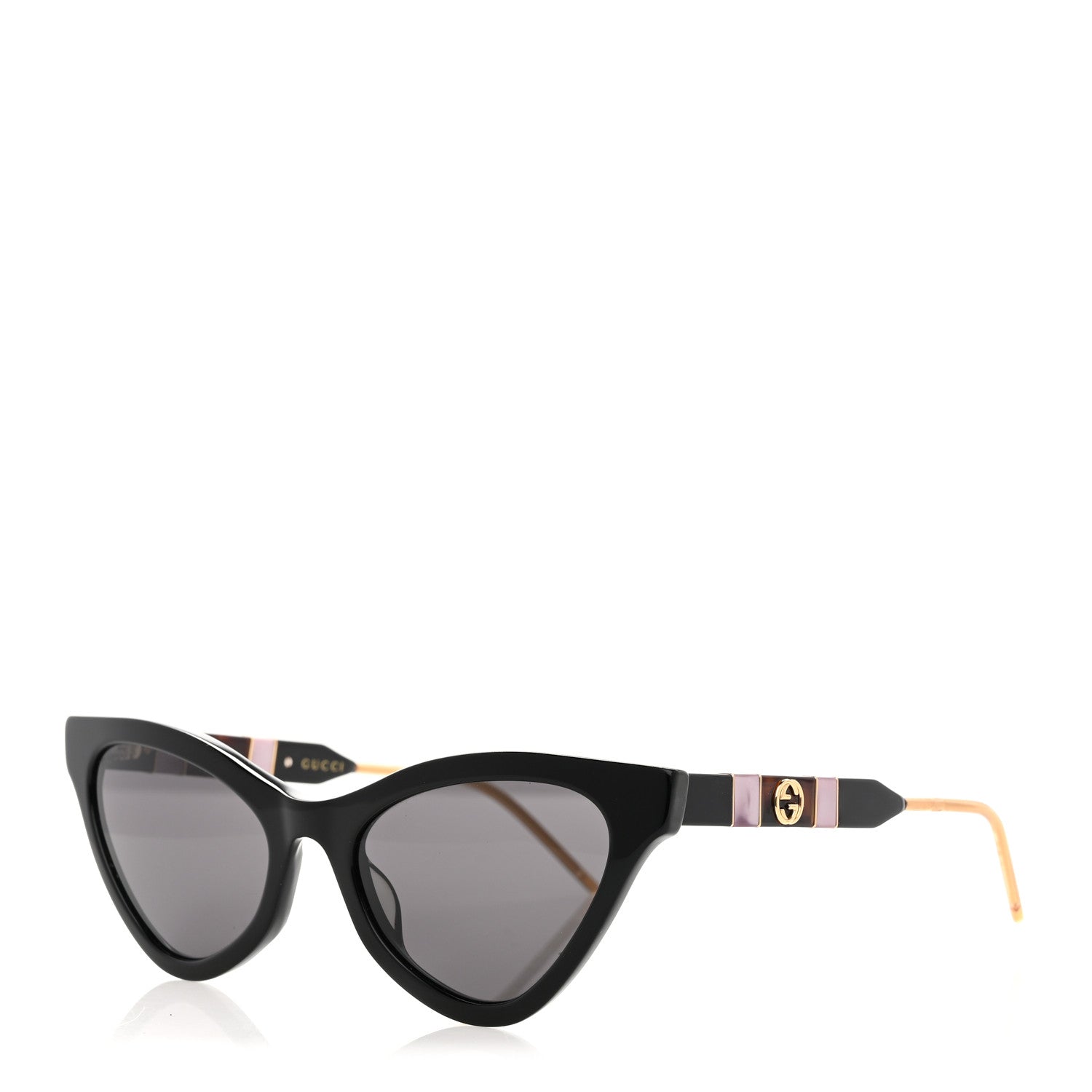 Gucci Acetate Cat Eye GG0708S Sunglasses Black 1 of 8