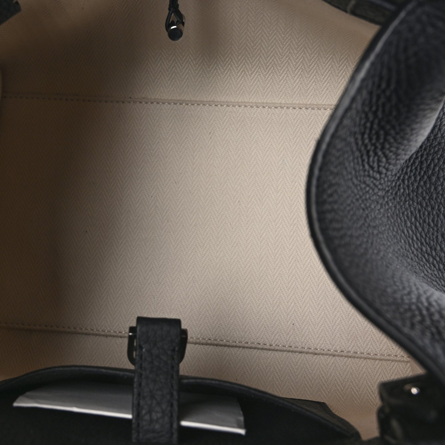 Grained Calfskin Soft Margaux 10 Bag Black