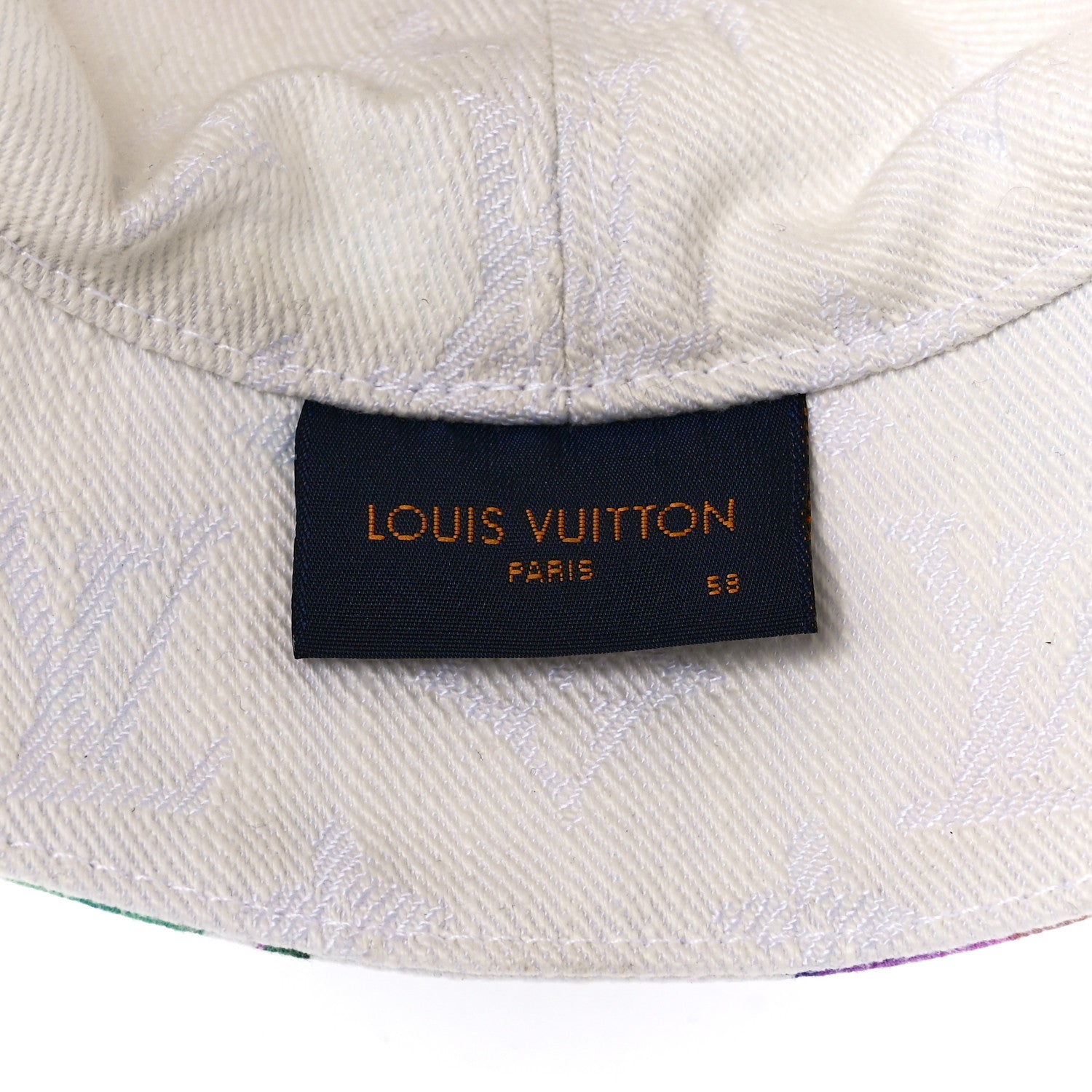Louis Vuitton Watercolor Cotton Transformable Bob Bucket Hat 58 Multicolor 7 of 8