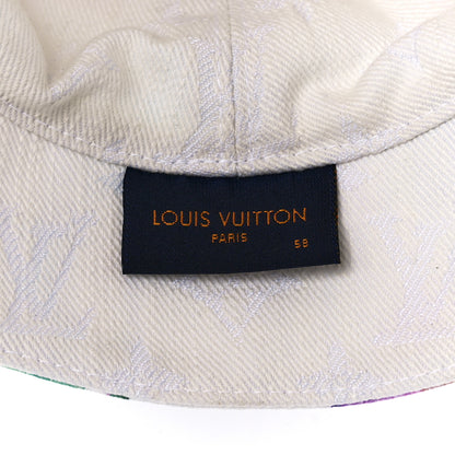 Louis Vuitton Watercolor Cotton Transformable Bob Bucket Hat 58 Multicolor 7 of 8