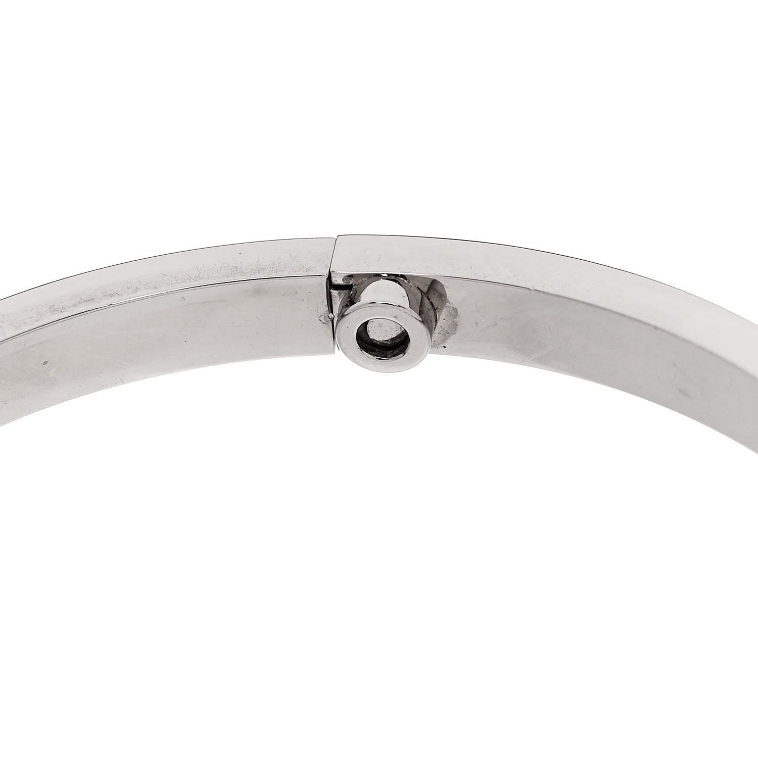 Cartier 18K White Gold Small LOVE Bracelet 16 7 of 8