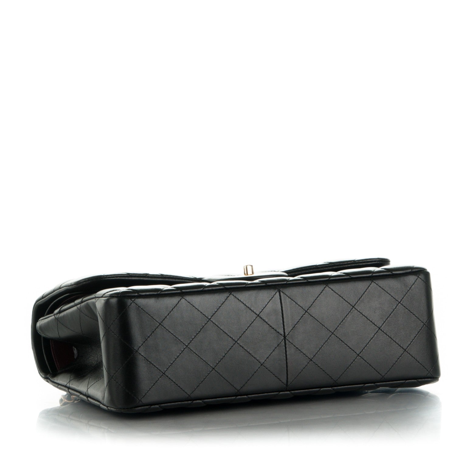 Chanel Lambskin Quilted Jumbo Double Flap Black 5 of 9