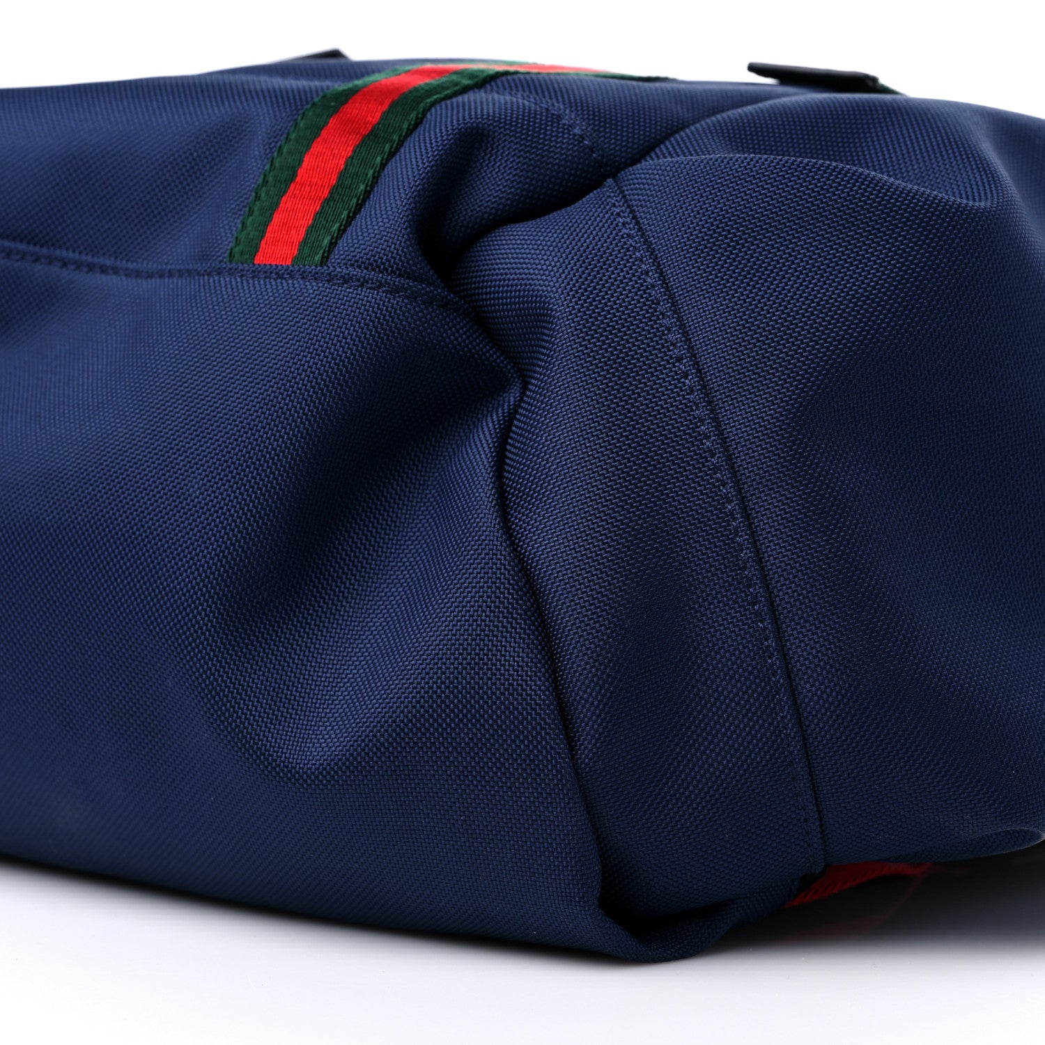 Gucci Techno Canvas Web Double Buckle Backpack Blue 10 of 11