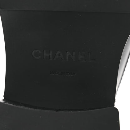 Chanel Calfskin CC Platform Loafers 38 Black 8 of 12