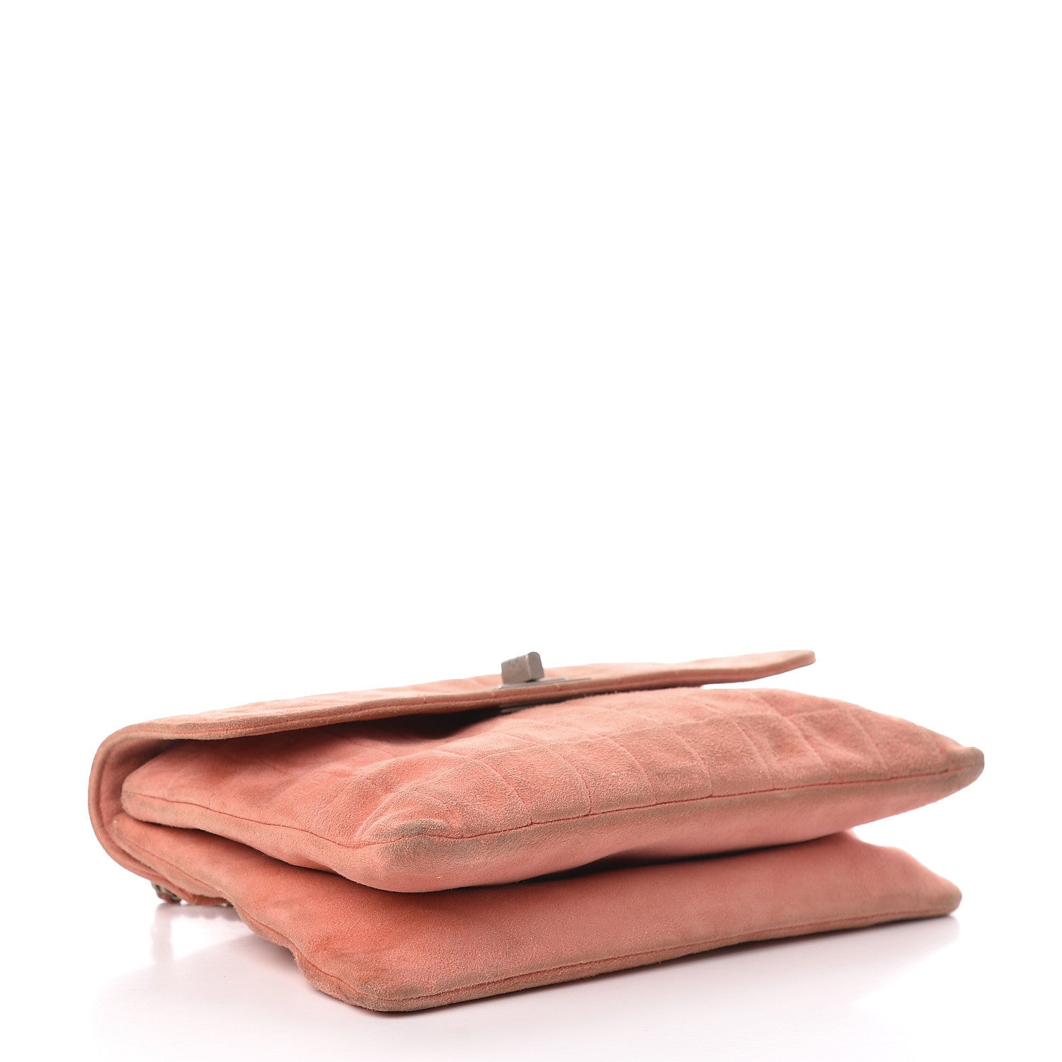 Chanel Suede Chocolate Bar Mademoiselle Flap Pink 4 of 27