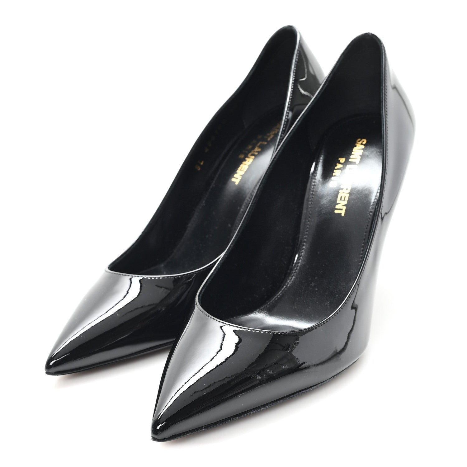 Saint Laurent Patent Opyum 85 Pumps 36.5 Black 4 of 9