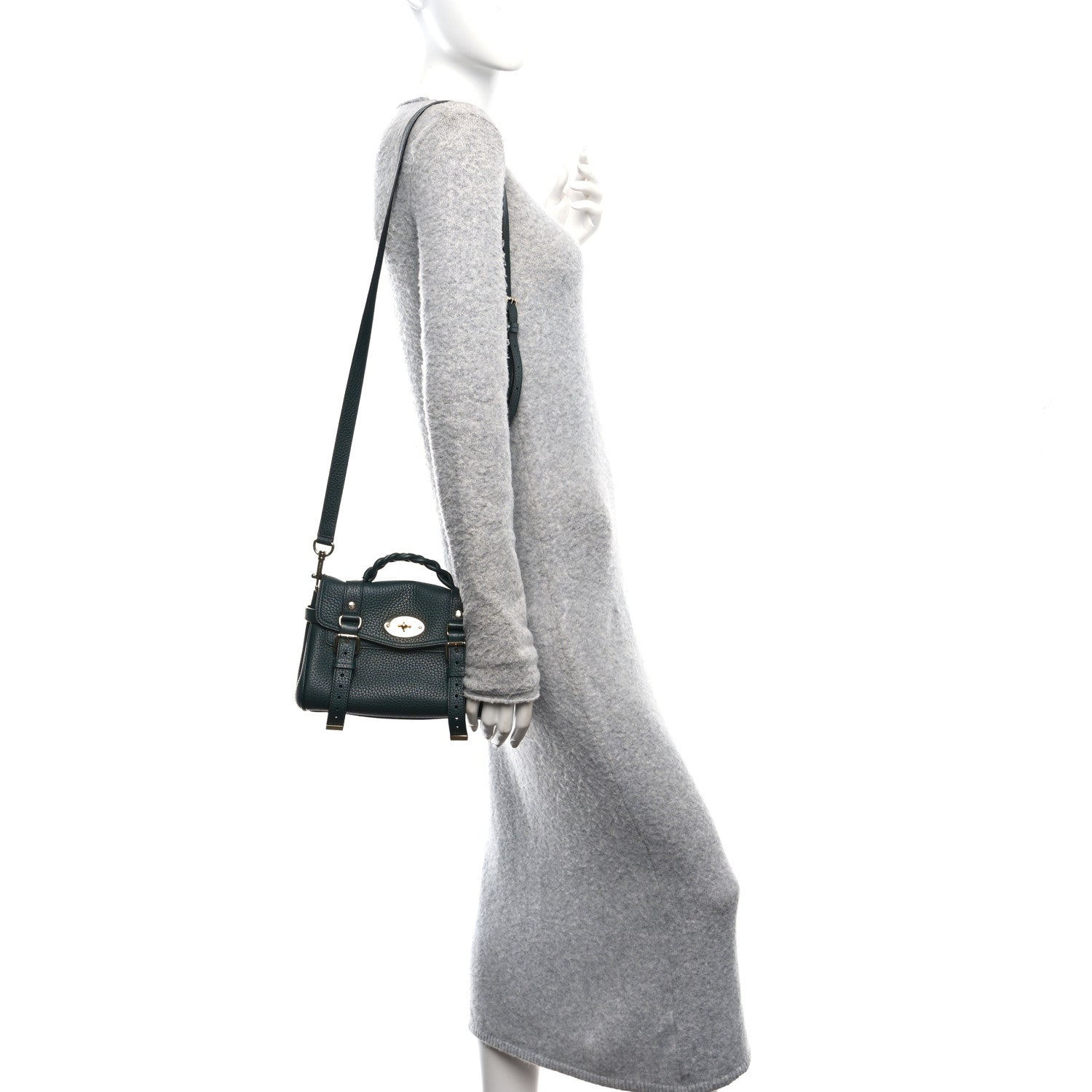 Mulberry Heavy Grain Mini Alexa Mulberry Green 2 of 13