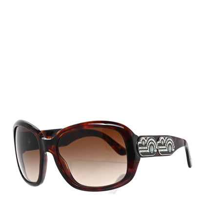Bulgari Crystal Sunglasses 8038-B Brown 1 of 8