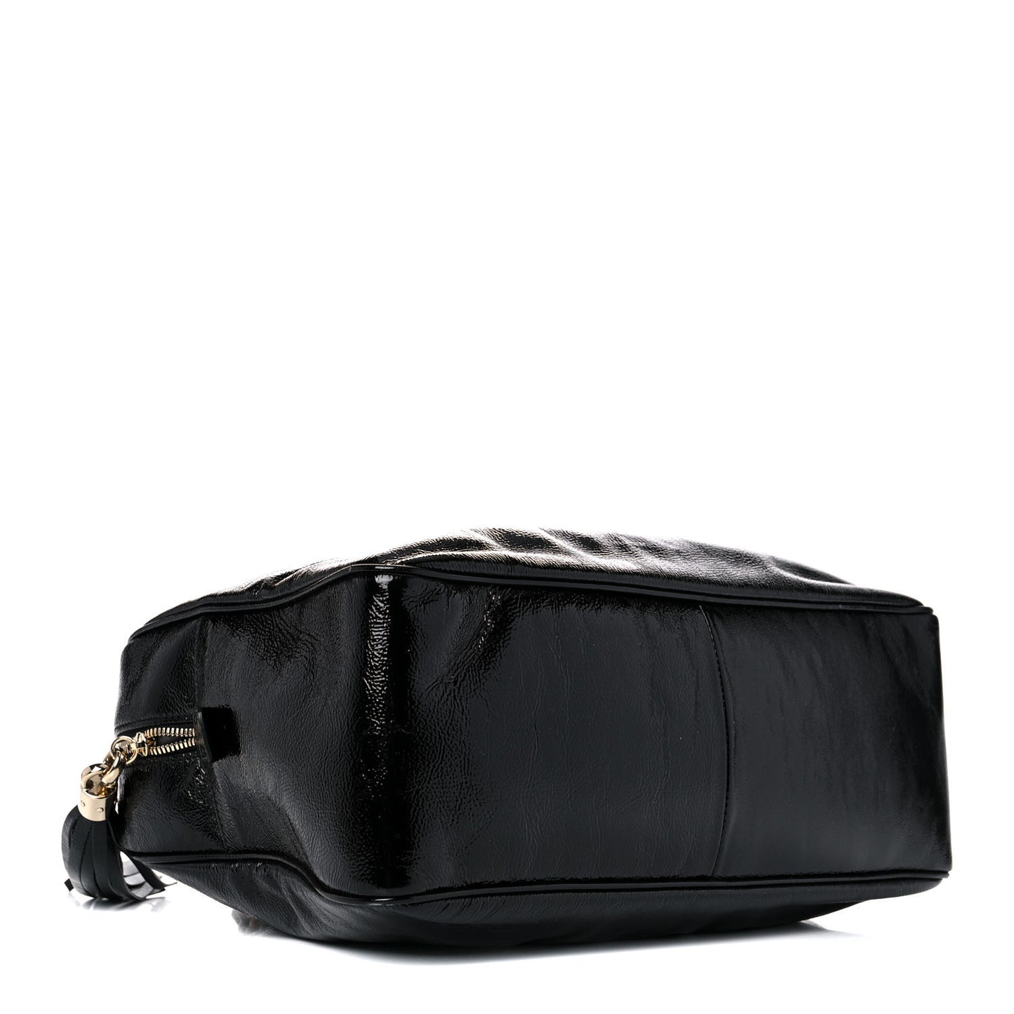 Vernice Naplack Medium Soho Bowler Black