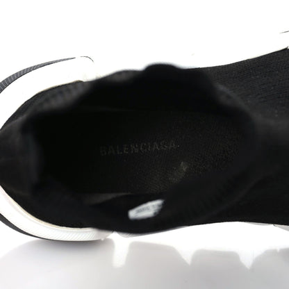 Balenciaga Technical 3D Recycled Knit Bi-Color Sole Womens Speed 2.0 Sneakers 38 Black White 7 of 8