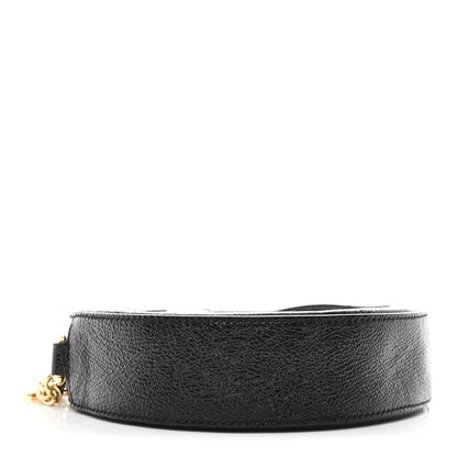 Gucci Suede Patent Web Mini Ophidia Round Shoulder Bag Black 4 of 11