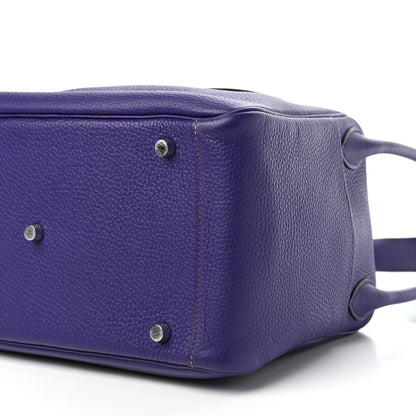 Hermes Taurillon Clemence Lindy 30 Iris 8 of 9