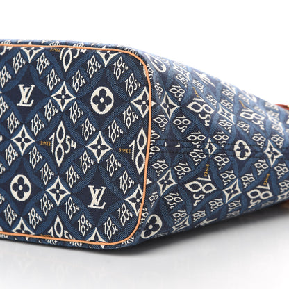 Louis Vuitton Jacquard Since 1854 Neverfull MM Blue 10 of 10