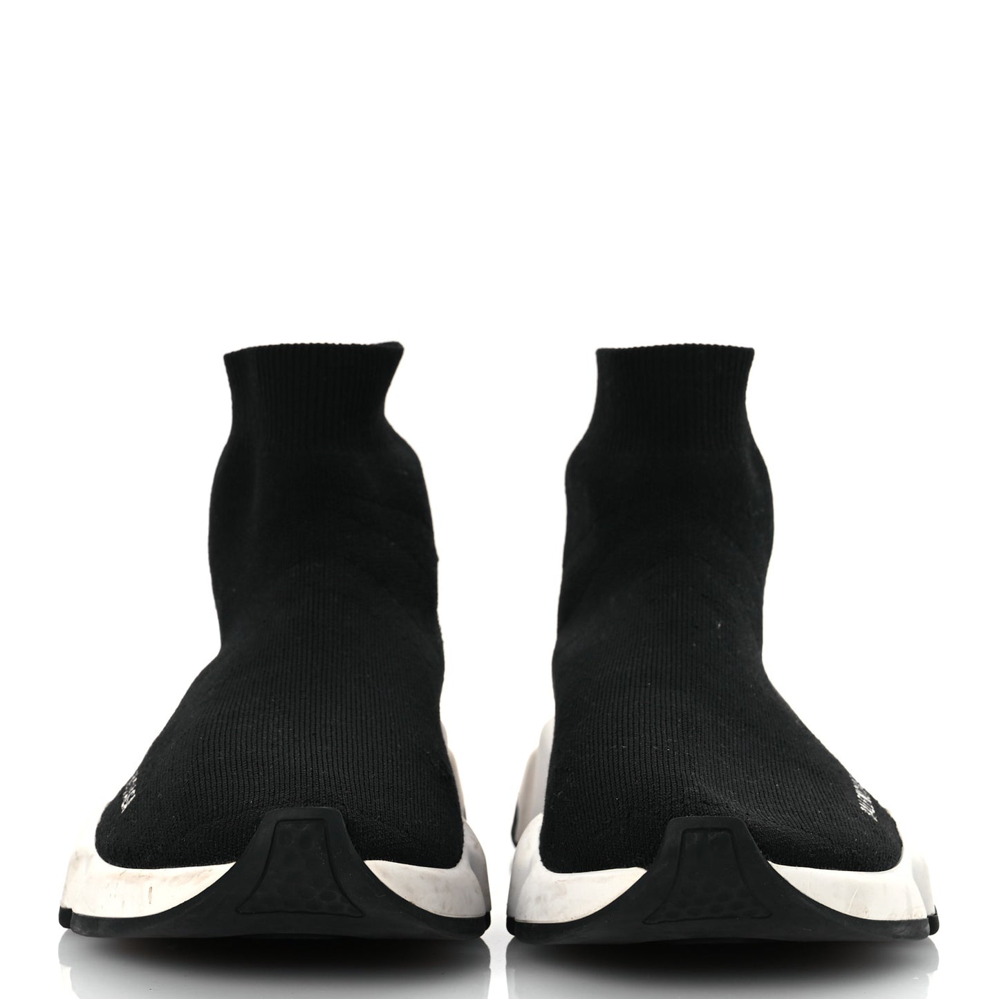 Technical 3D Recycled Knit Bi-Color Sole Womens Speed 2.0 Sneakers 40 Black White