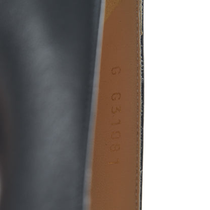 Chanel Lambskin Camellia Pumps 37.5 Dark Grey 8 of 9