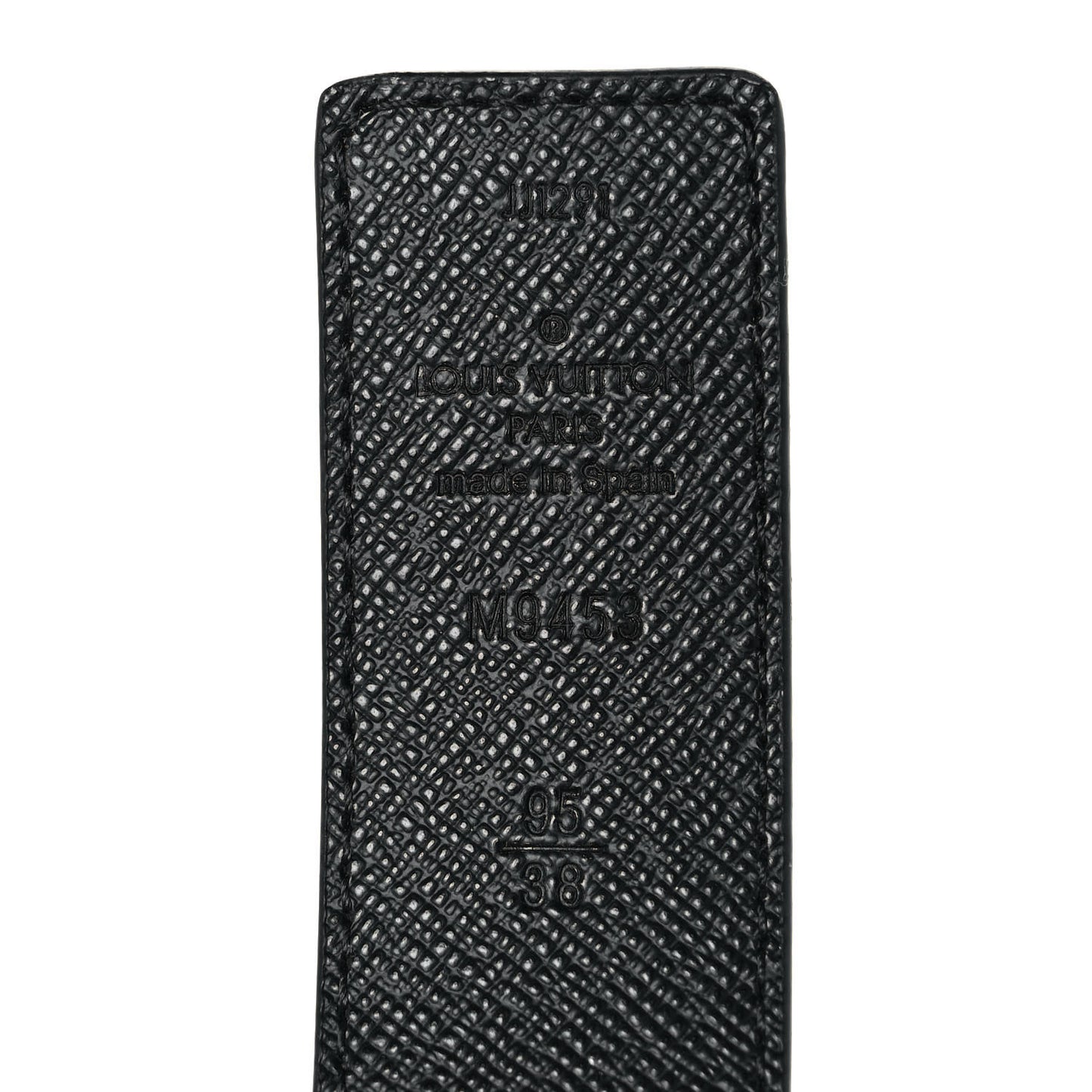 Calfskin Monogram 30mm LV Initiales Reversible Belt 95 38 Black