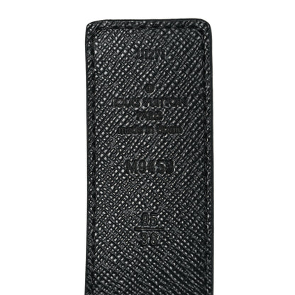 Louis Vuitton Calfskin Monogram 30mm LV Initiales Reversible Belt 95 38 Black 3 of 4