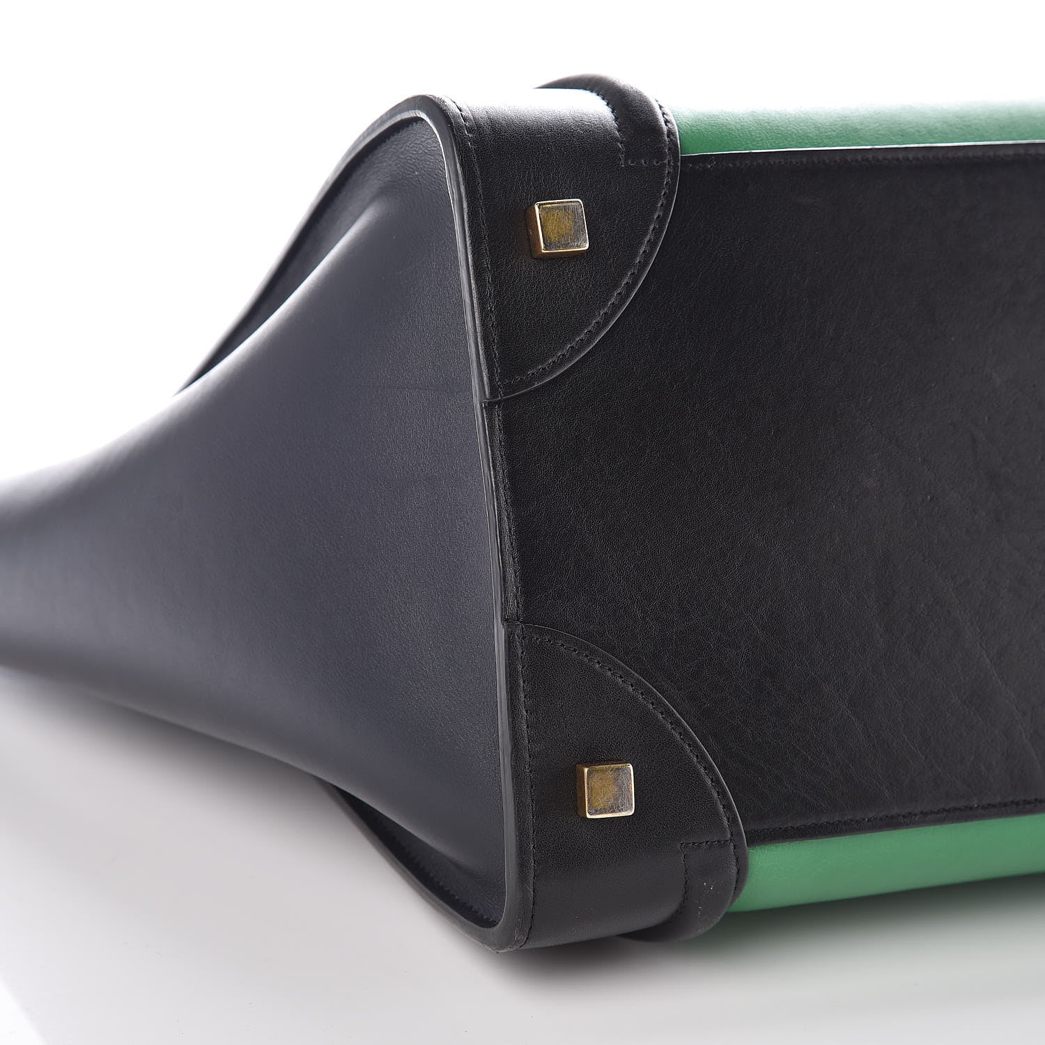 Celine Smooth Calfskin Mini Bi-Color Luggage Grass 19 of 20