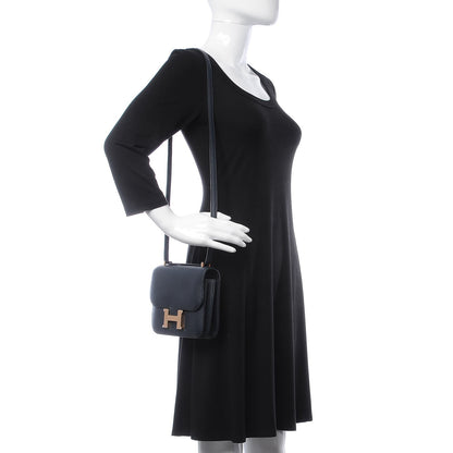 Hermes Epsom Constance 18 Bleu Indigo 2 of 17