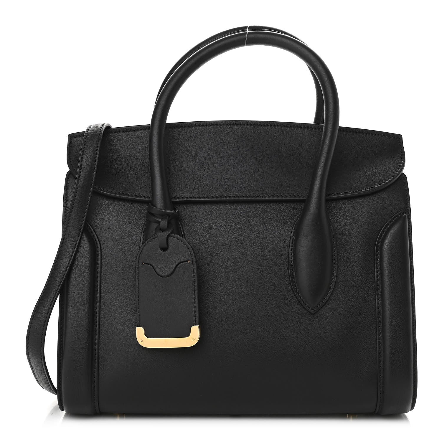Alexander McQueen Sweet Calfskin Small Heroine 30 Black 1 of 9