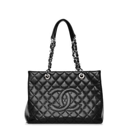 Chanel Caviar Quilted Grand Shopping Tote GST Black 1 of 12