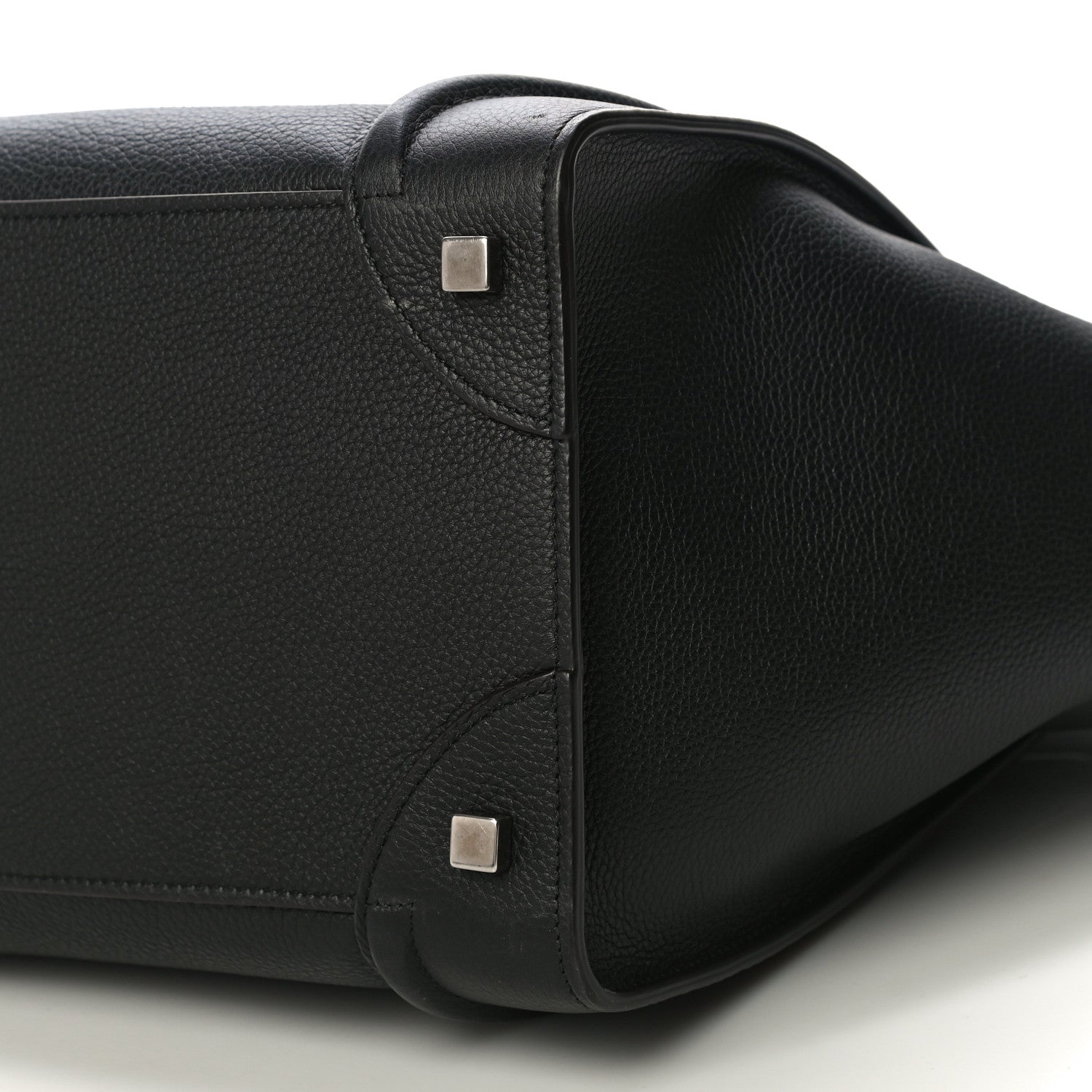 Celine Drummed Calfskin Mini Luggage Black 9 of 9