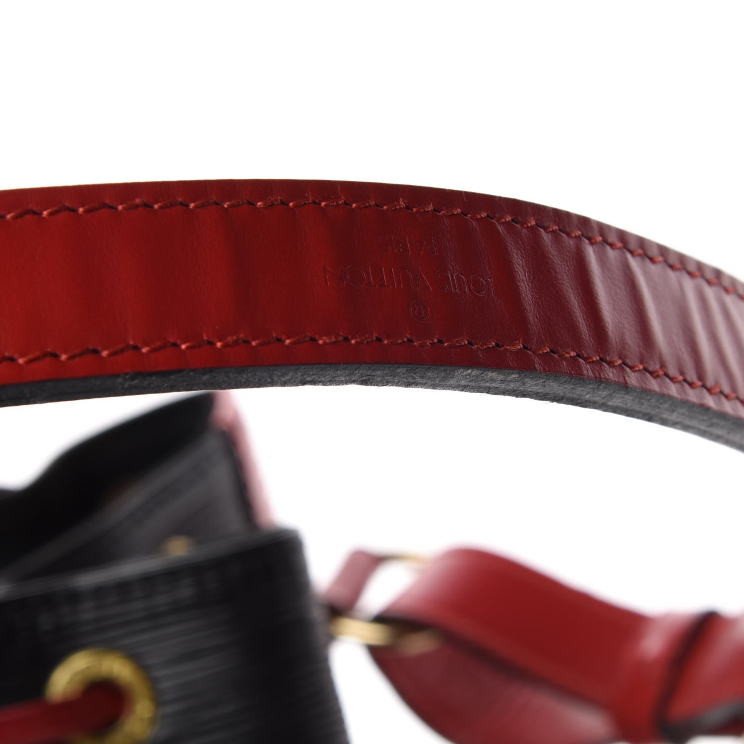Louis Vuitton Epi Bi-Color Noe Castillan Red Black 15 of 18