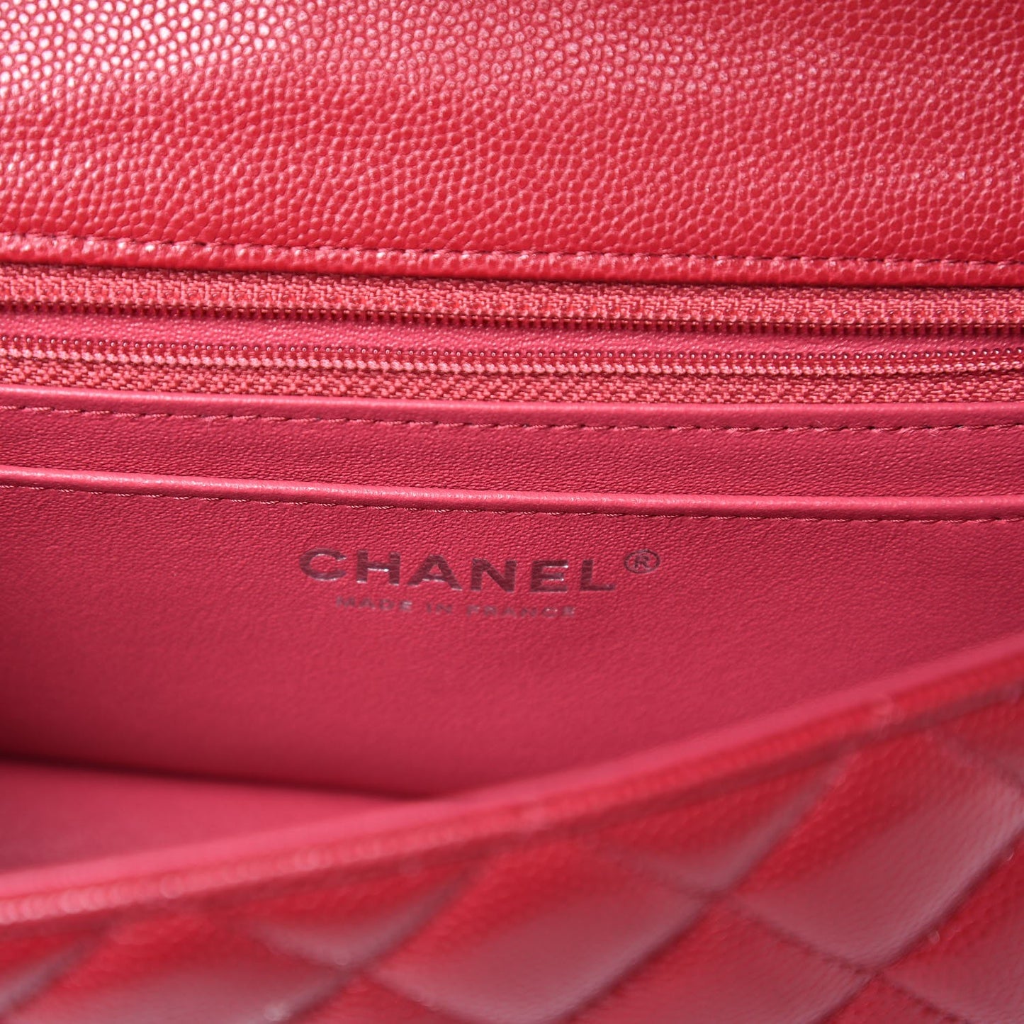 Caviar Quilted Mini Rectangular Flap Pink