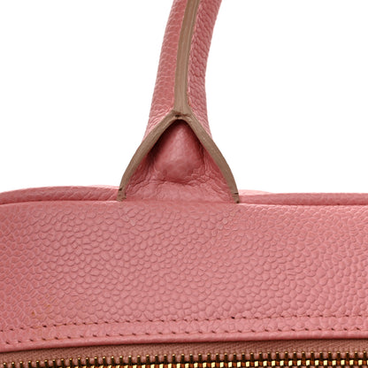 Chanel Caviar Quilted Small Bowler Pink 15 of 15