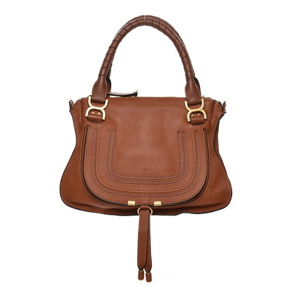 Chloe Calfskin Medium Marcie Satchel Tan 1 of 11