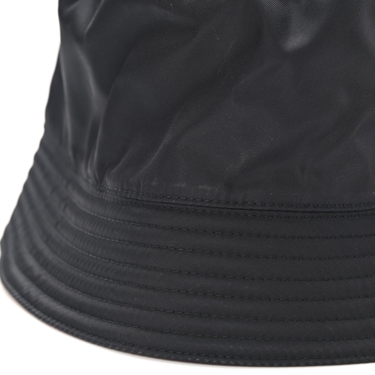 Nylon Bucket Hat S Black Rosso