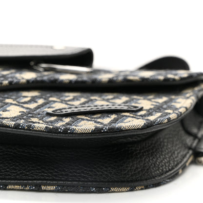 Christian Dior Oblique Saddle Messenger Pouch Beige Black 10 of 10