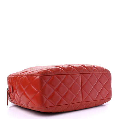 Chanel Lambskin Quilted Camera Case Red 4 of 9