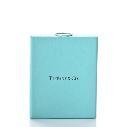 Tiffany 18K White Gold Diamond Metro Ring 7 7 of 7
