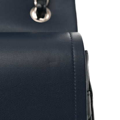 Chanel Patent Quilted Jumbo Double Flap Navy Blue 12 of 13