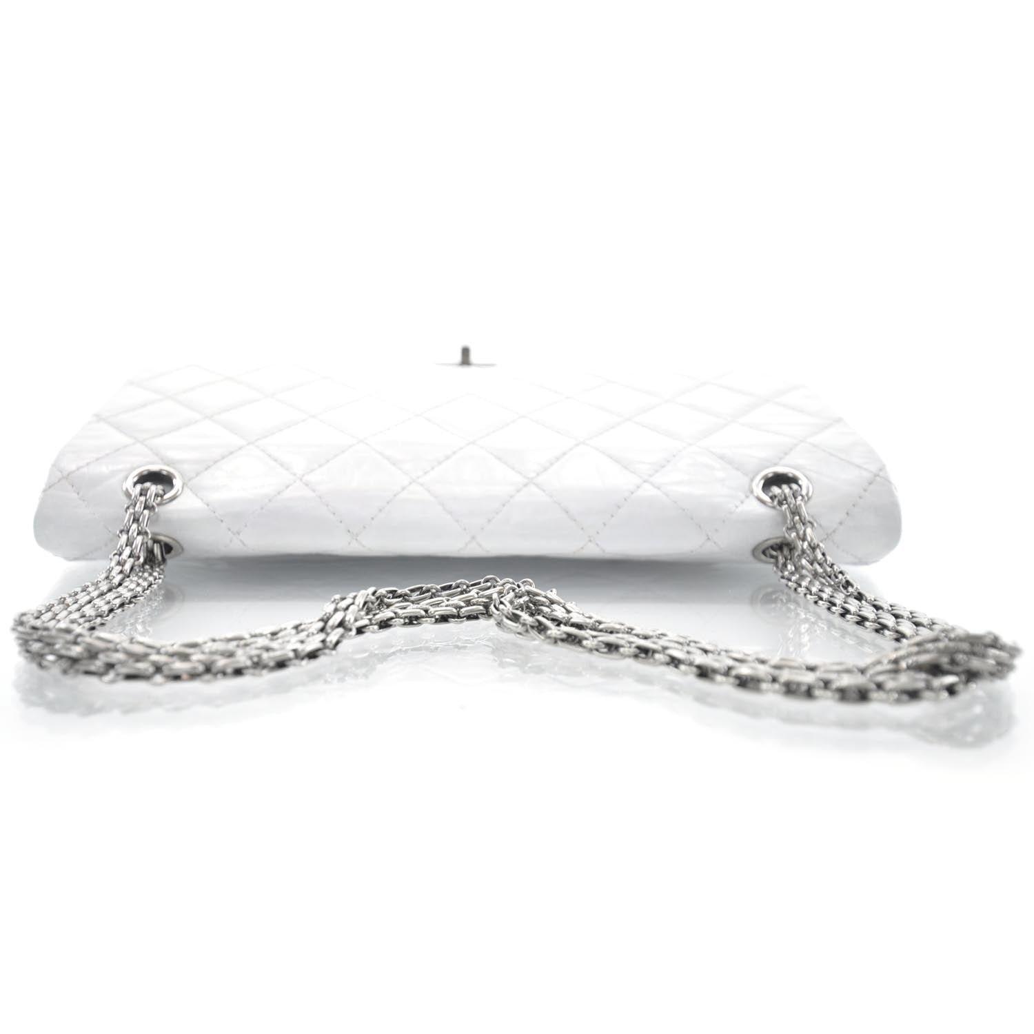 Chanel Aged Calfskin 50th Anniversary 2.55 Reissue 227 White 4 of 10