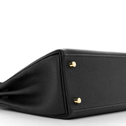 Hermes Togo Kelly Retourne 25 Black 9 of 12
