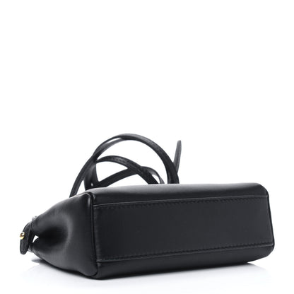 Fendi Nappa Micro Peekaboo Iconic Satchel Black 3 of 12